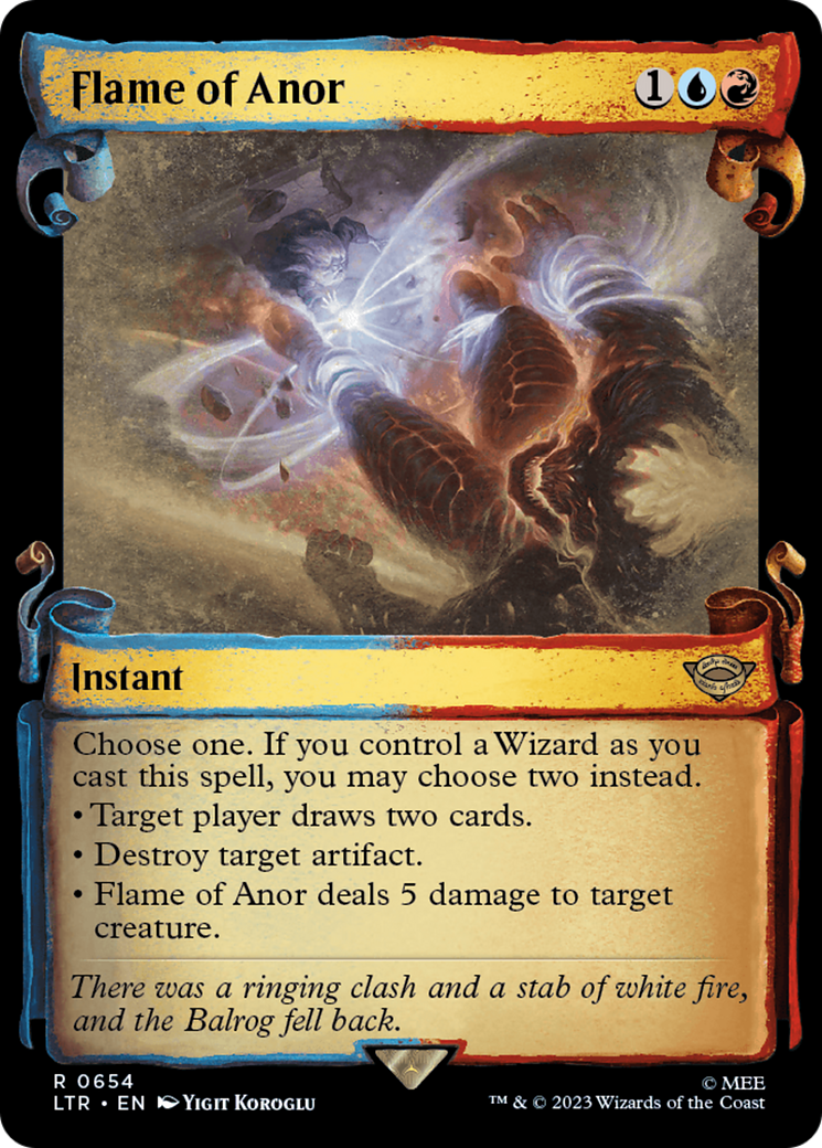 Flame of Anor (Showcase) (654) Foil - The Lord of the Rings: Tales of Middle-earth