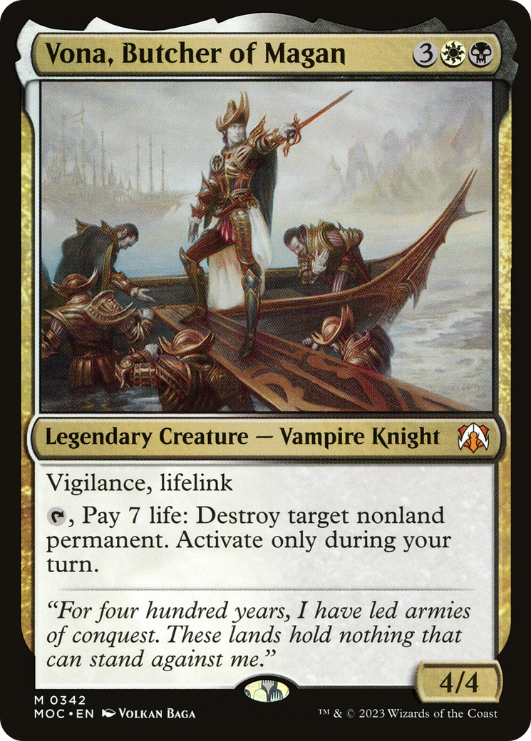 Vona, Butcher of Magan (342) - March of the Machine Commander
