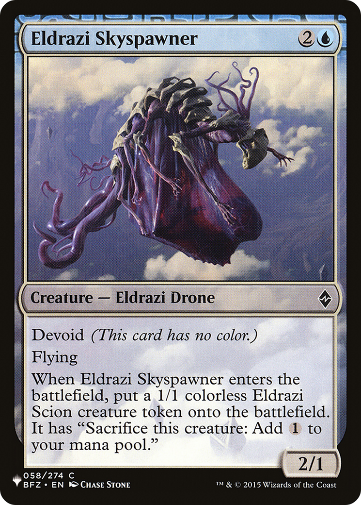 Eldrazi Skyspawner: (devoid) (BFZ-58)
