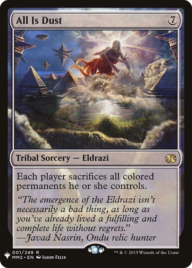 All Is Dust (MM2-1) - The List