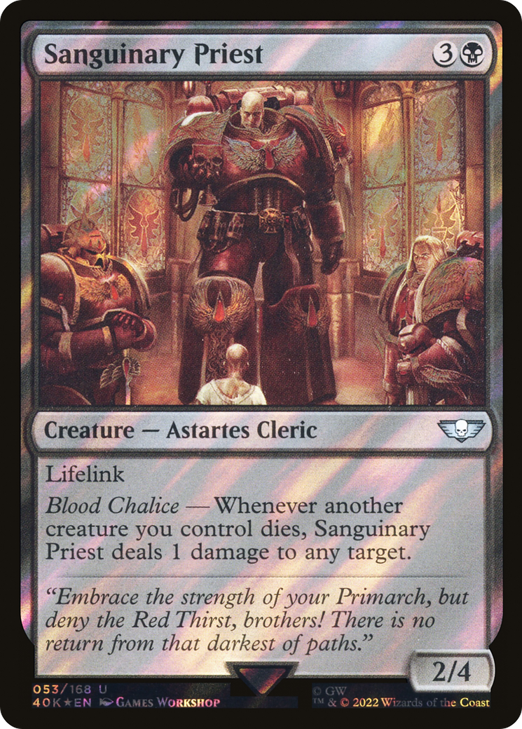 Sanguinary Priest (053) Surge Foil - Warhammer 40,000 Commander