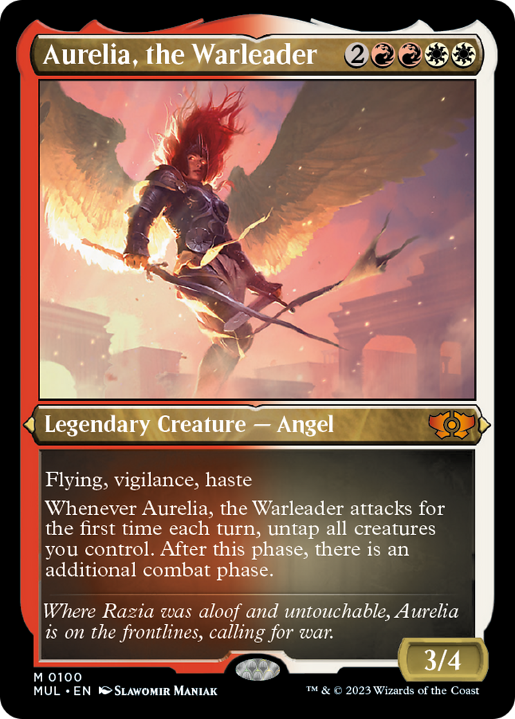 Aurelia, the Warleader (100) Foil - Multiverse Legends