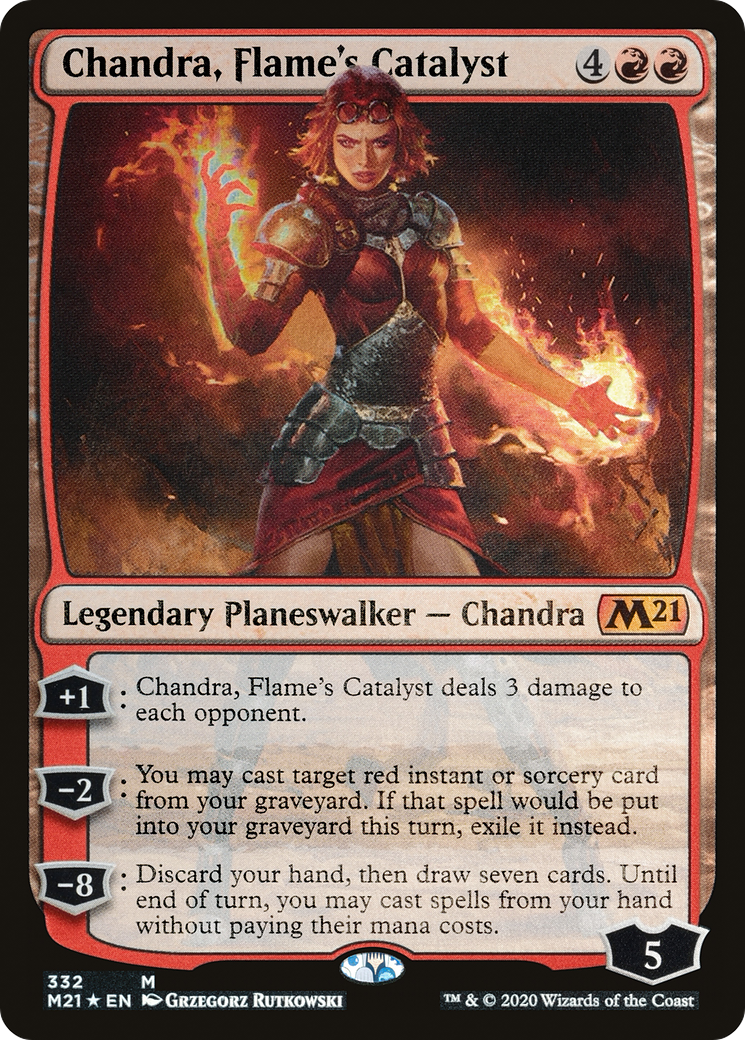 Chandra, Flame's Catalyst (332) Foil - Core Set 2021