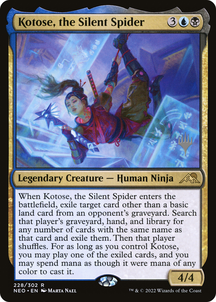 Kotose, the Silent Spider (228p) - Kamigawa: Neon Dynasty Promos