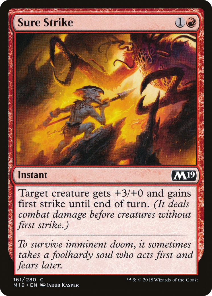 Sure Strike (161) Foil - Core Set 2019