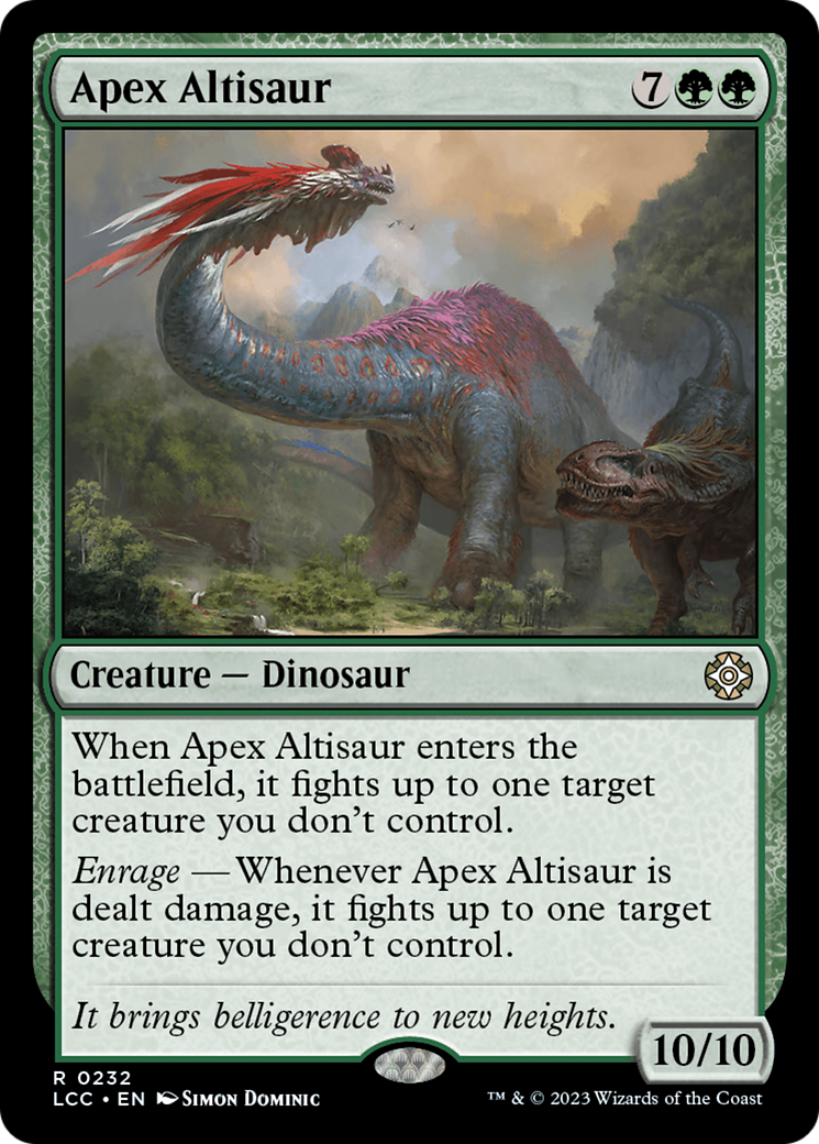 Apex Altisaur (232) - The Lost Caverns of Ixalan Commander