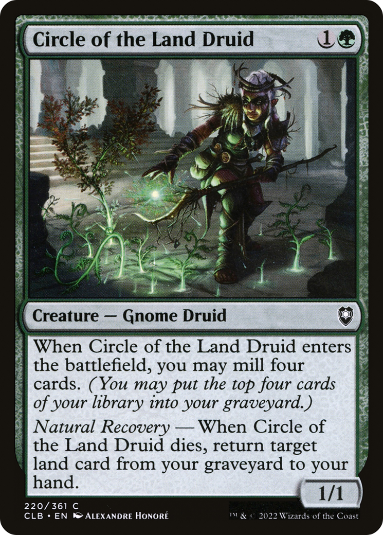 Circle of the Land Druid (220) Foil - Commander Legends: Battle for Baldur's Gate