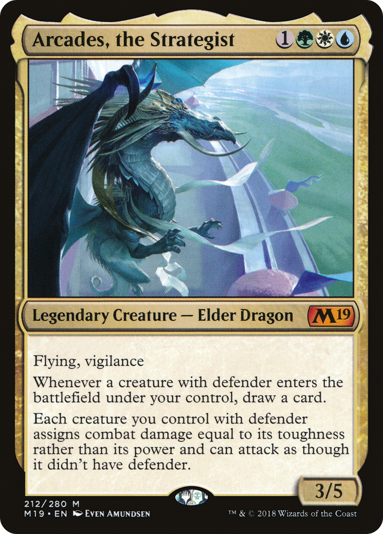 Arcades, the Strategist (212) Foil - Core Set 2019