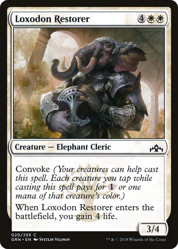Loxodon Restorer (020) Foil - Guilds of Ravnica