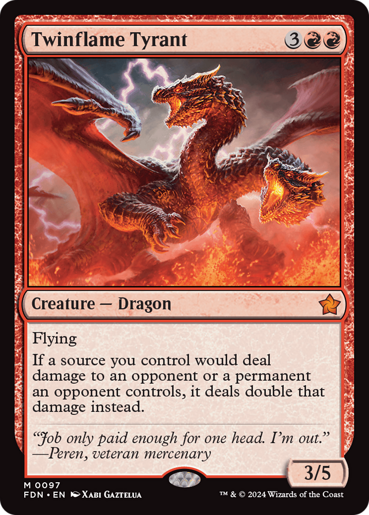 Twinflame Tyrant (097) Foil - Foundations
