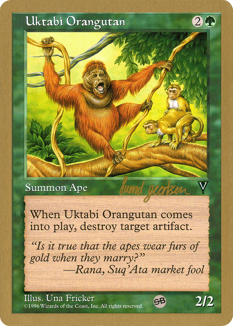 Uktabi Orangutan - 1997 Svend Geertsen (VIS) (SB) (Retro) - World Championship Decks 1997