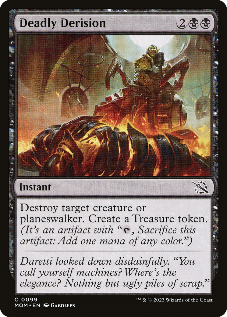Deadly Derision (099) Foil - March of the Machine