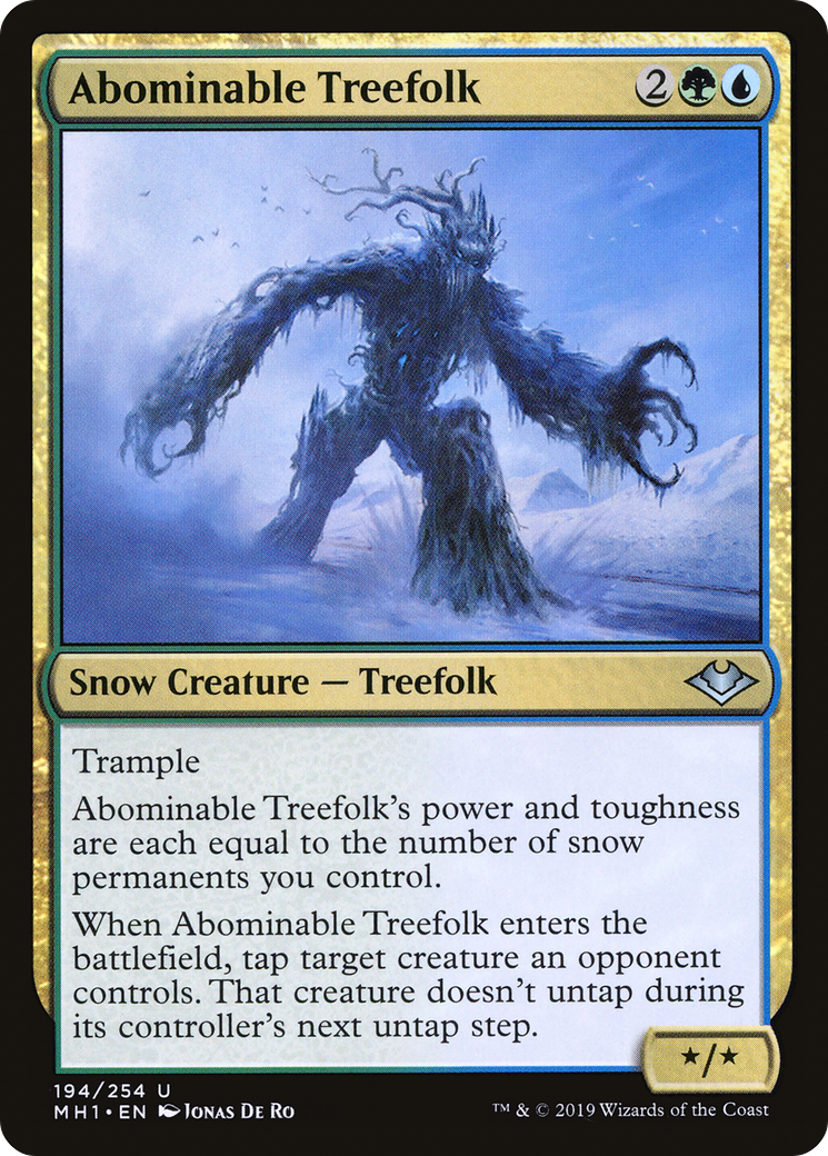 Abominable Treefolk (194) Foil - Modern Horizons