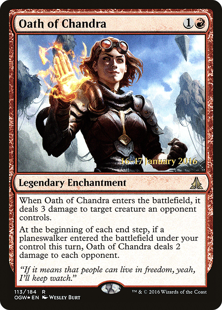 Oath of Chandra (113s) Foil - Oath of the Gatewatch Promos