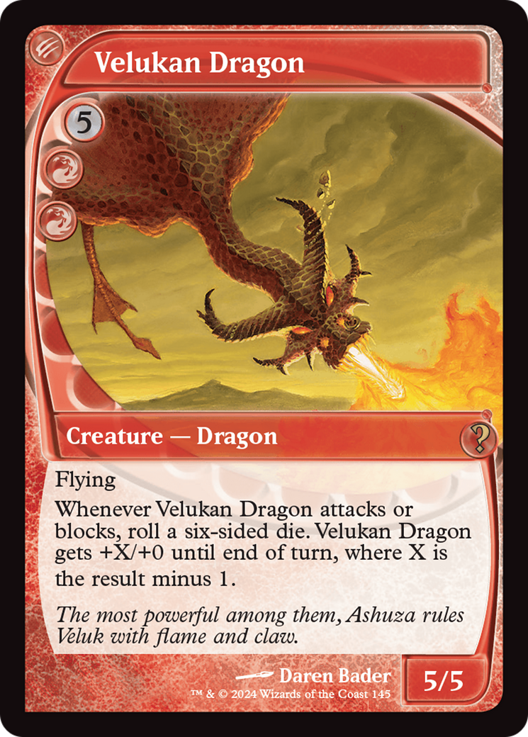 Velukan Dragon (Future Sight) (145) Foil - Mystery Booster 2
