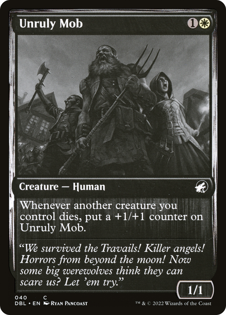 Unruly Mob (040) Foil - Innistrad: Double Feature