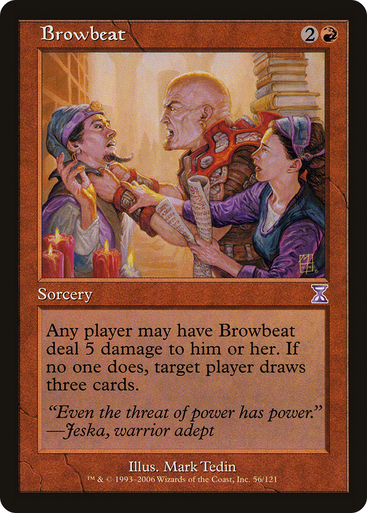 Browbeat (Retro) (056) Foil - Time Spiral Timeshifted