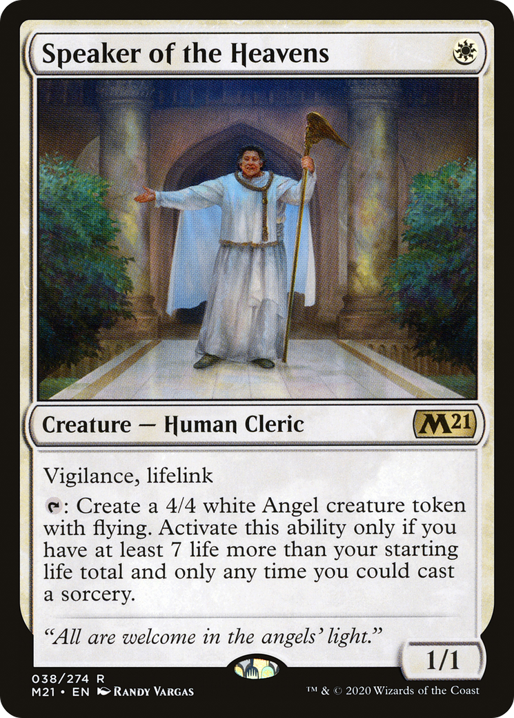 Speaker of the Heavens (038) Foil - Core Set 2021