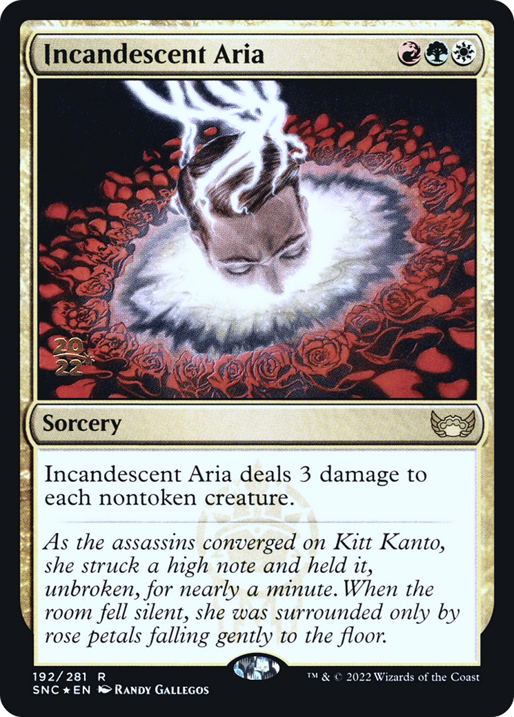 Incandescent Aria (192) Foil - Streets of New Capenna Promos