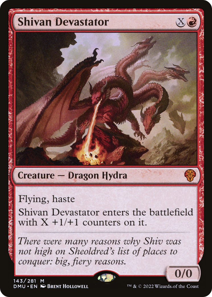 Shivan Devastator (143) - Dominaria United