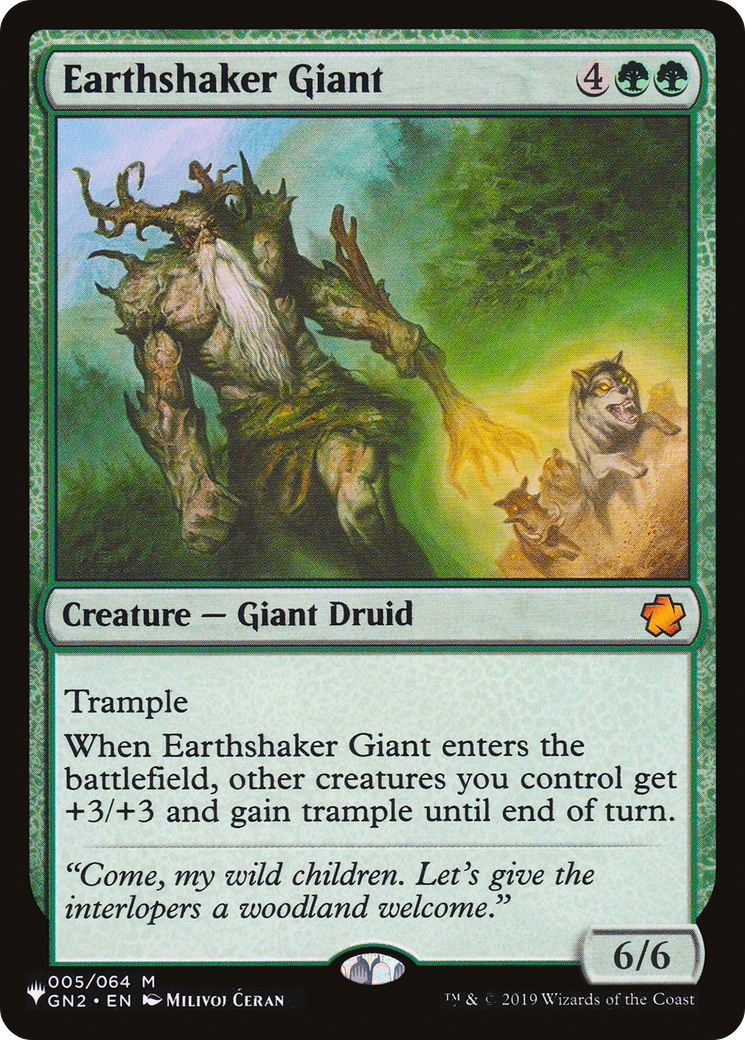 Earthshaker Giant (GN2-5) - The List