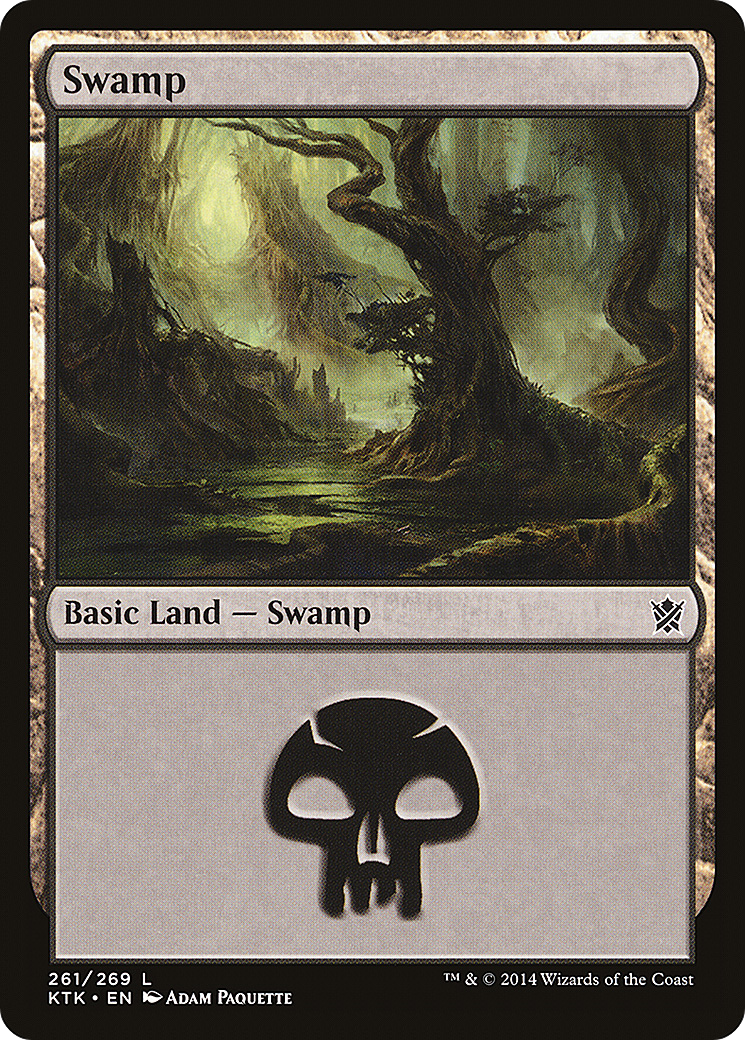 Swamp (261) Foil - Khans of Tarkir