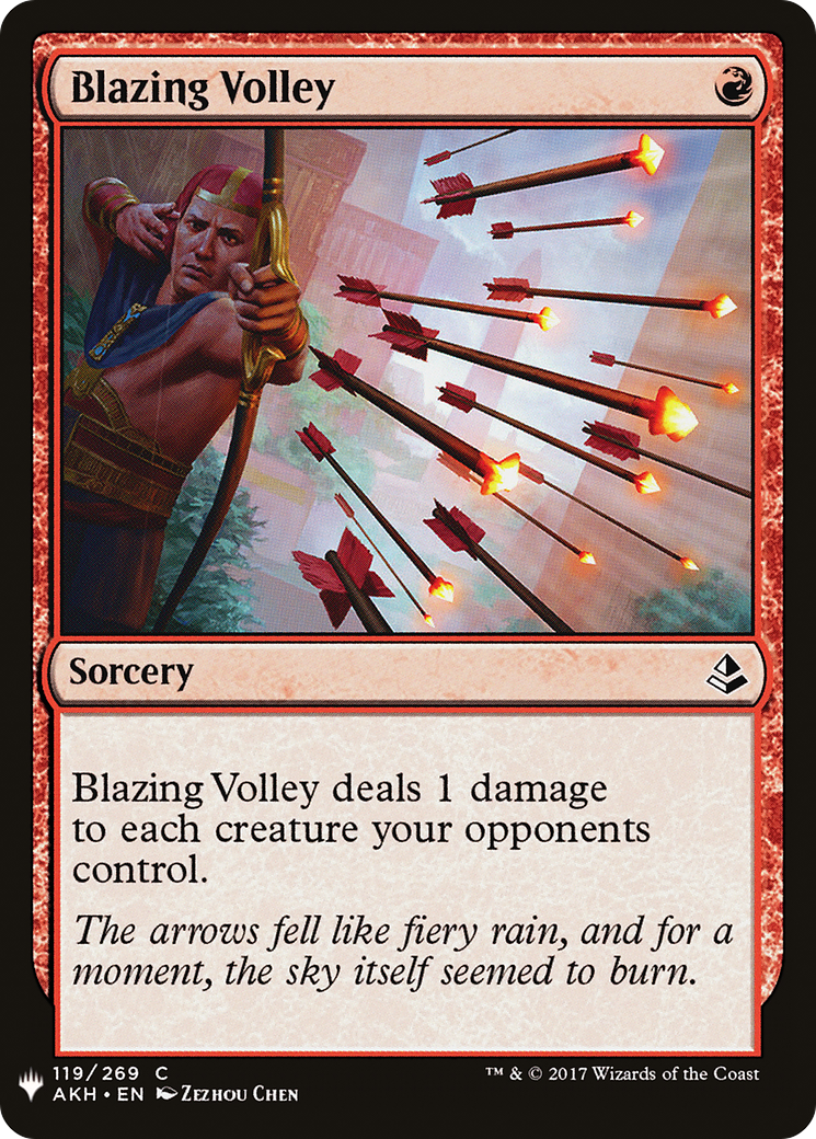Blazing Volley (AKH-119) - The List