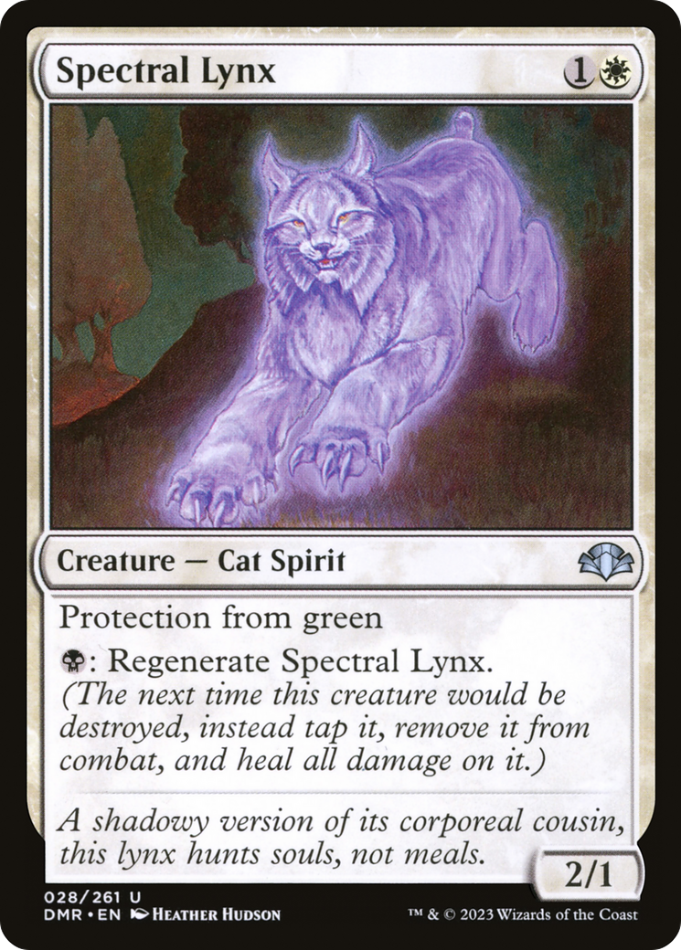 Spectral Lynx (028) Foil - Dominaria Remastered