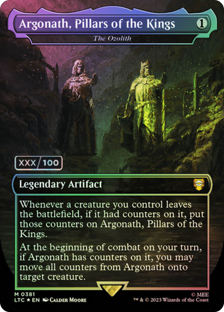 Argonath, Pillars of the Kings – The Ozolith (Serial Numbered) (381) Foil - Tales of Middle-earth Commander