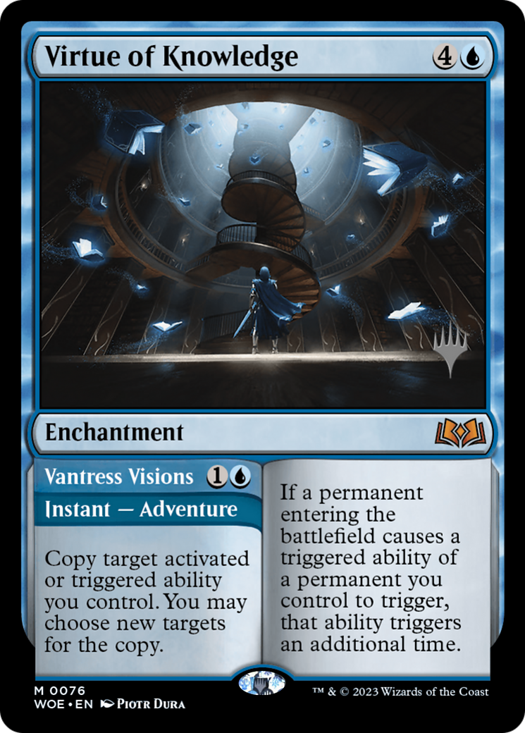 Virtue of Knowledge (076) Foil - Wilds of Eldraine Promos