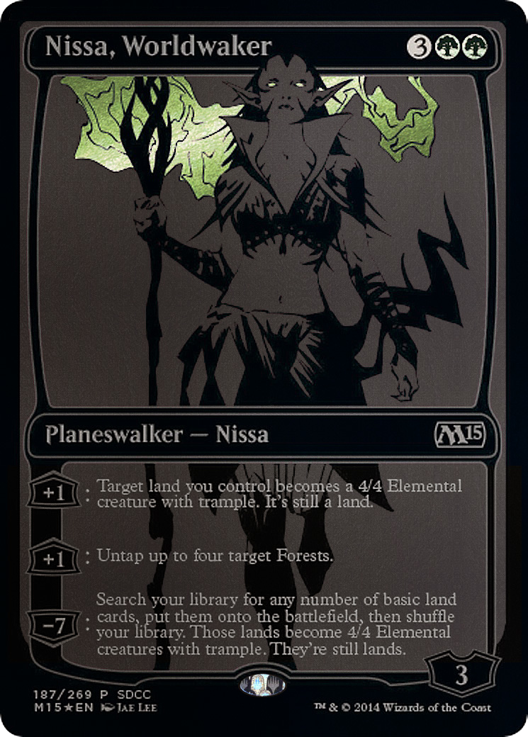 Nissa, Worldwaker (SDCC 2014 Exclusive) (187) Foil - San Diego Comic-Con 2014