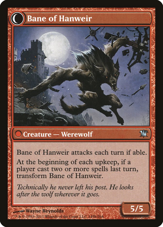 Hanweir Watchkeep // Bane of Hanweir (145) Foil - Innistrad