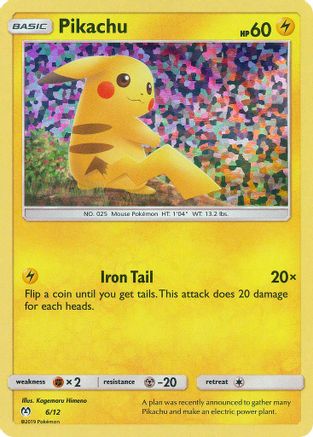 Pikachu - 6/12 (6) Holofoil - McDonalds Promos 2019