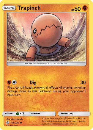 Trapinch (108) Reverse Holofoil - Cosmic Eclipse