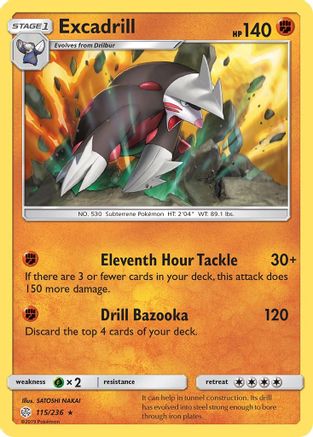 Excadrill (115) Reverse Holofoil - Cosmic Eclipse