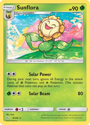 Sunflora (8) Reverse Holofoil - Cosmic Eclipse