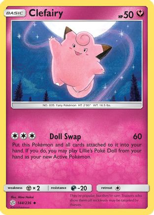 Clefairy (144) Reverse Holofoil - Cosmic Eclipse