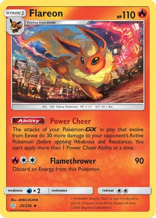 Flareon (25) Reverse Holofoil - Cosmic Eclipse