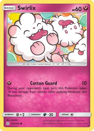 Swirlix (153) Reverse Holofoil - SM Cosmic Eclipse
