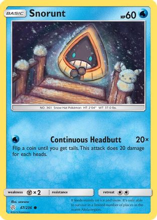 Snorunt (47) Reverse Holofoil - Cosmic Eclipse