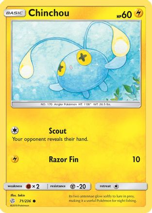 Chinchou (71) Reverse Holofoil - Cosmic Eclipse