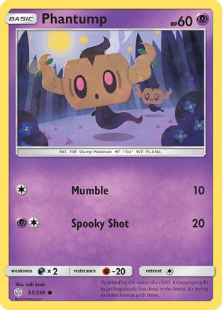 Phantump (93) Reverse Holofoil - Cosmic Eclipse