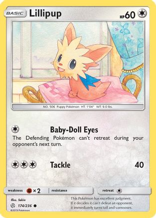 Lillipup (174) Reverse Holofoil - Cosmic Eclipse