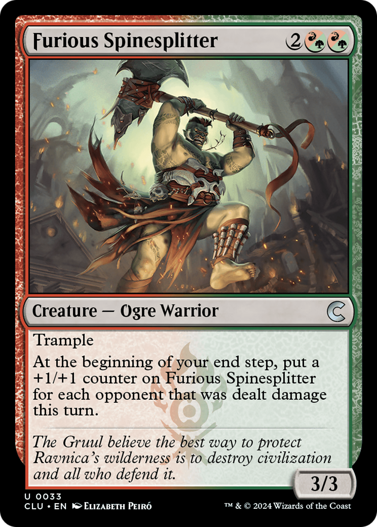 Furious Spinesplitter (033) - Ravnica: Clue Edition