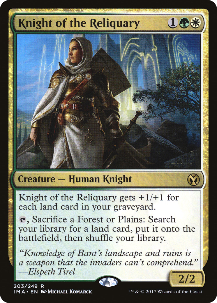 Knight of the Reliquary (203) Foil - Iconic Masters