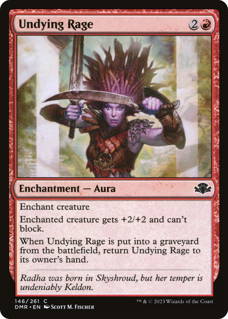 Undying Rage (146) Foil - Dominaria Remastered