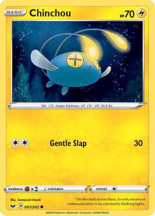 Chinchou (67) Reverse Holofoil - Sword & Shield