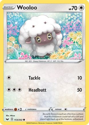 Wooloo (153) Reverse Holofoil - Sword & Shield
