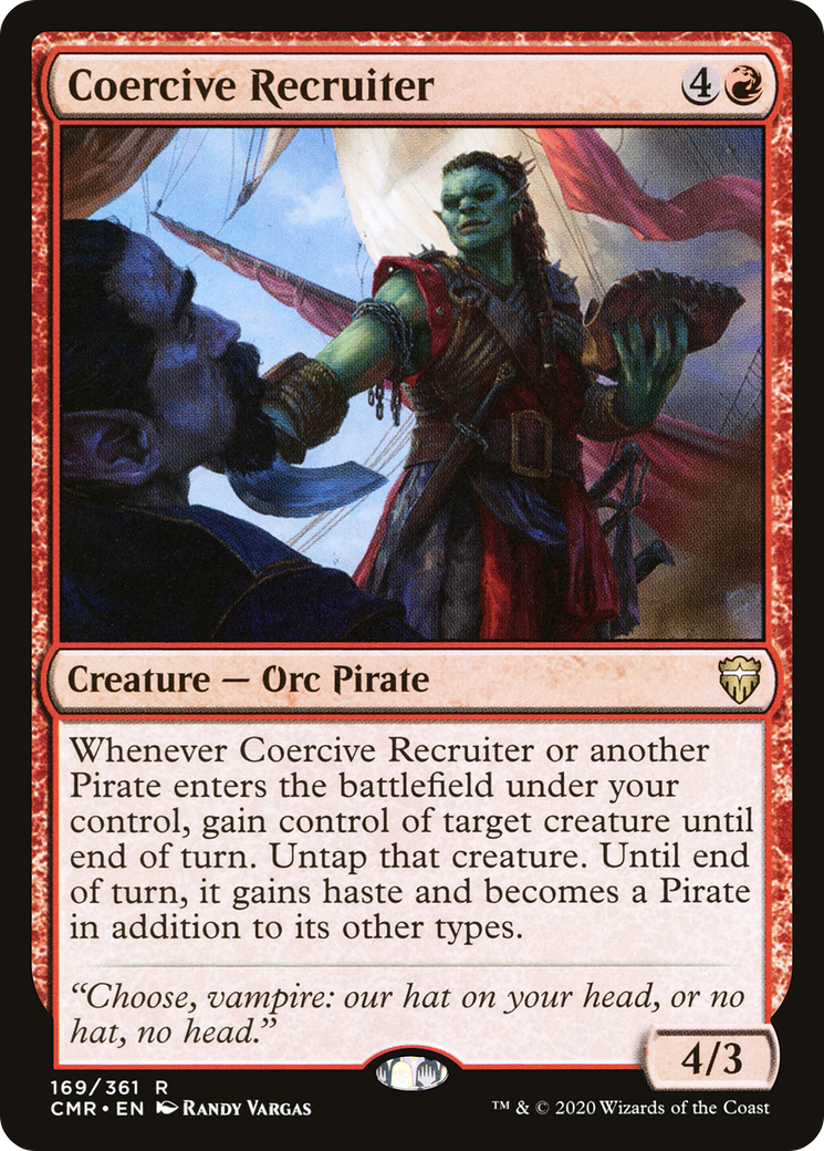 Coercive Recruiter (169) Foil - Commander Legends
