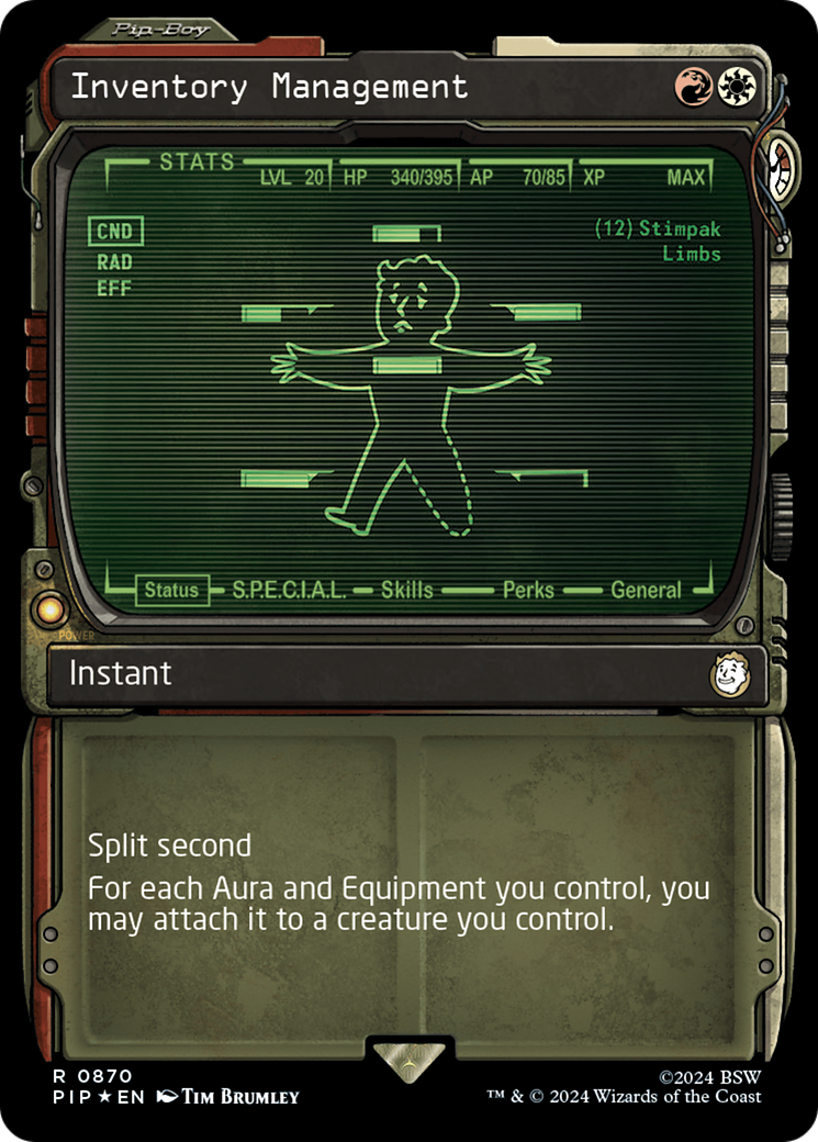 Inventory Management (Showcase) (Surge Foil) (Showcase) (870) Foil - Fallout